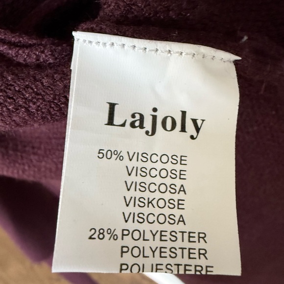 NWT Benaar Adira Asymmetrical Cape Jacket – Eggplant | One Size - Picture 9 of 10